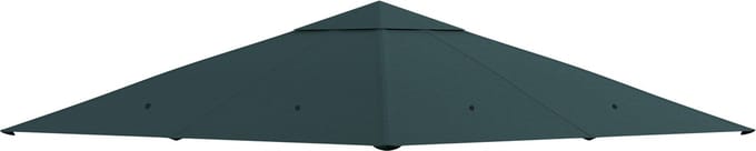 Killogood Vervangend dak voor tuinhuis - polyester - 2.98 x 2.95 m - donkergrijs