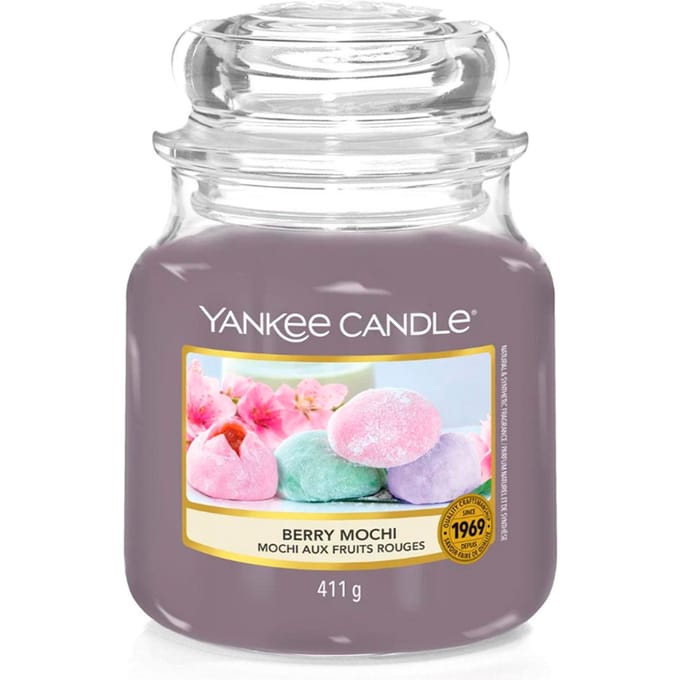 Yankee Candle Originele Medium Pot Geurkaars Berry Mochi, 411g