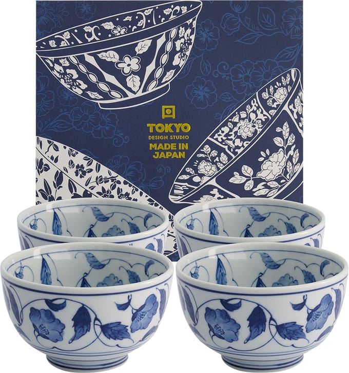 Tokyo Design Studio – Mixed Bowls – Kommen Set – Set Van 4 Stuks – 13.2×7.2cm – 500ml