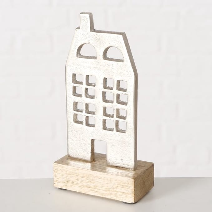 Decoratief Object Hus - Huis - Mangohout - Middel