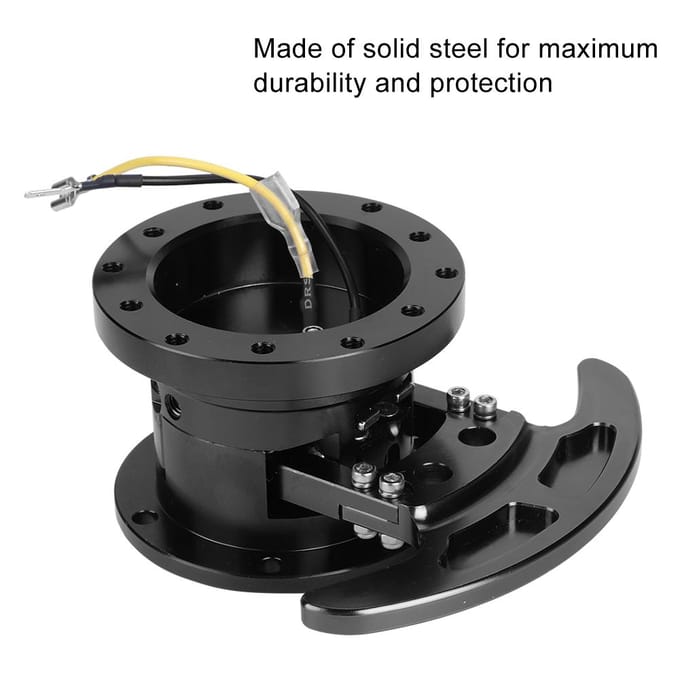 Kantelbaar Omgekeerd Racing Stuur Snelspanner Naaf Kit Verwijderbare AdapterZwart black