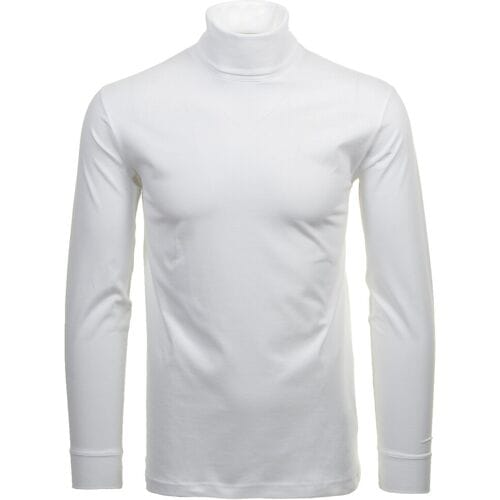Ragman Long Sleeve Uni Col T-Shirt Single Jersey Wit / male