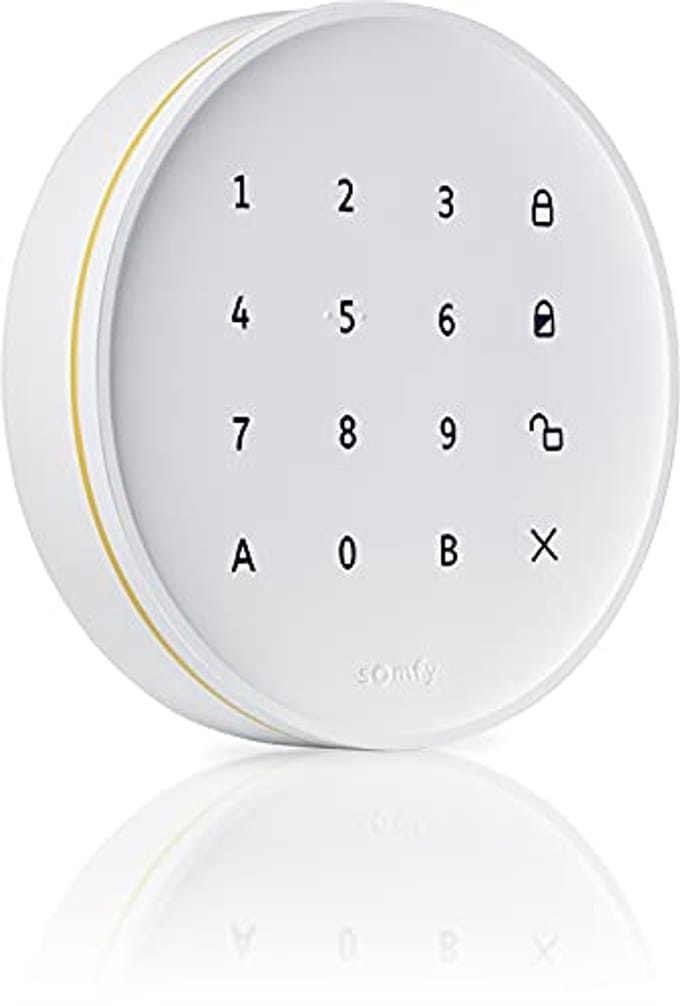 Binnentoetsenbord voor alarmsysteem - Eenvoudig en helder design in het wit