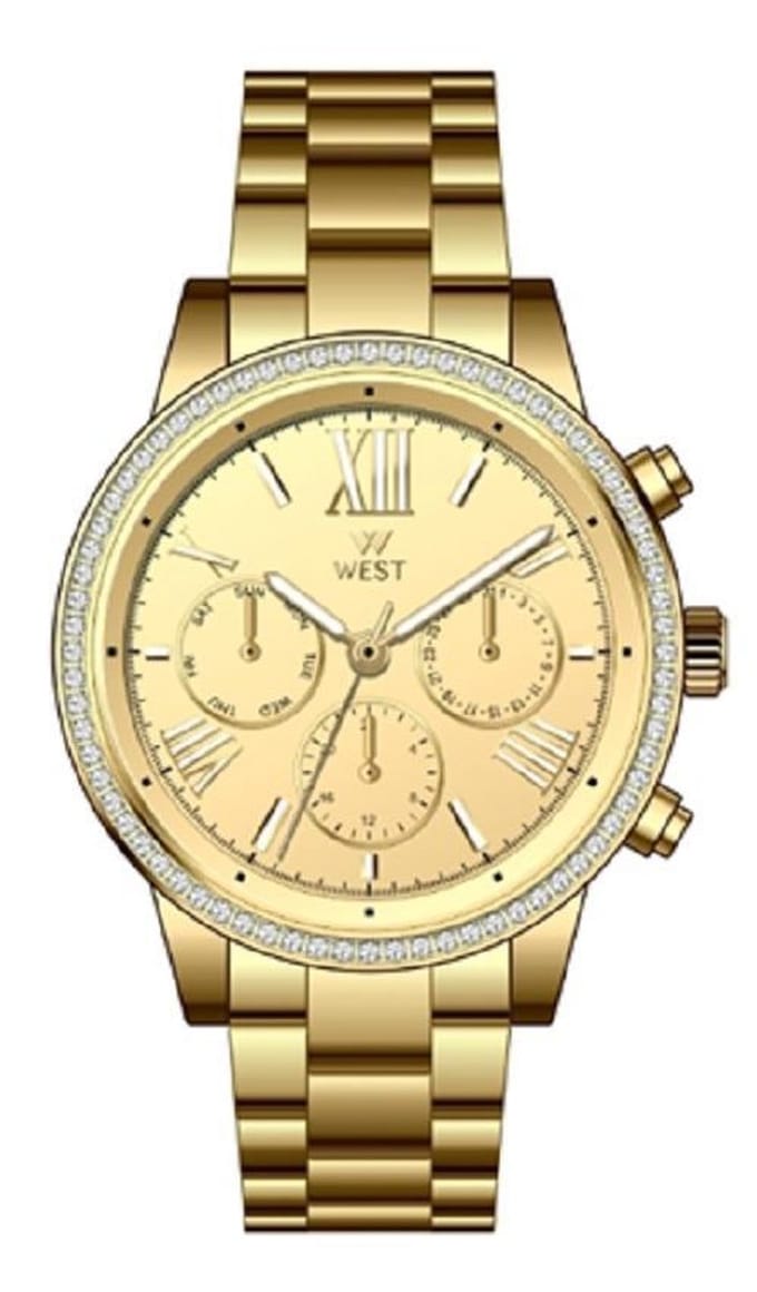 West Watches Model Florence Dames horloge - 36 mm - Goudkleurig
