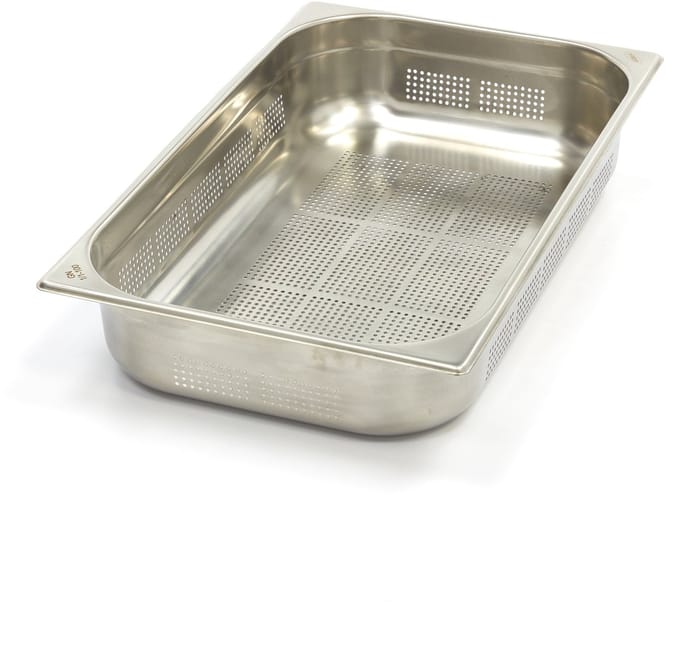 Gastronorm Bak - 1/1 GN - 10 cm Diep - RVS - Geperforeerd