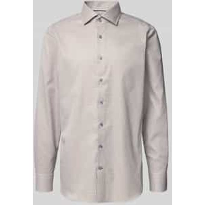 OLYMP Signature Overhemd, Tailored Fit, Signature Kent, Bruin