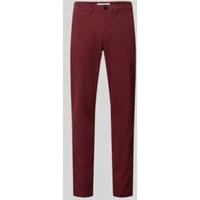 slim fit chino van katoenmix model 'GABARDINE'