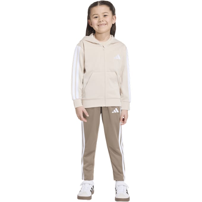 Adidas Essentials Tracksuit Trainingspakken Peuter - Wit - Maat 111 - 116 CM - Poly Mesh