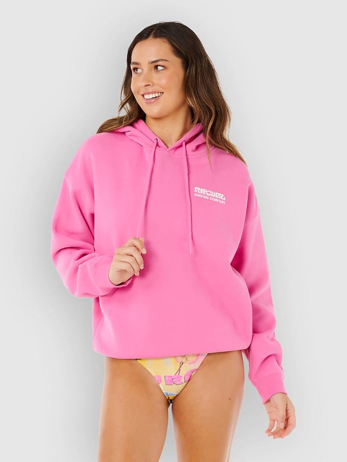 Rip Curl Surf Puff Heritage Hood - Super Pink