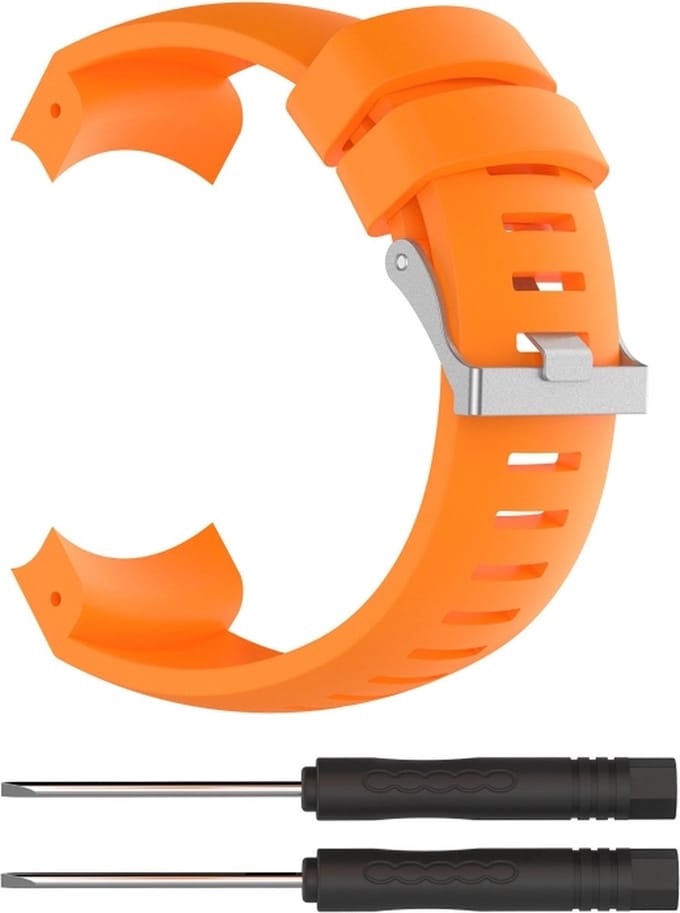 Siliconen bandje - geschikt voor Suunto Core - oranje