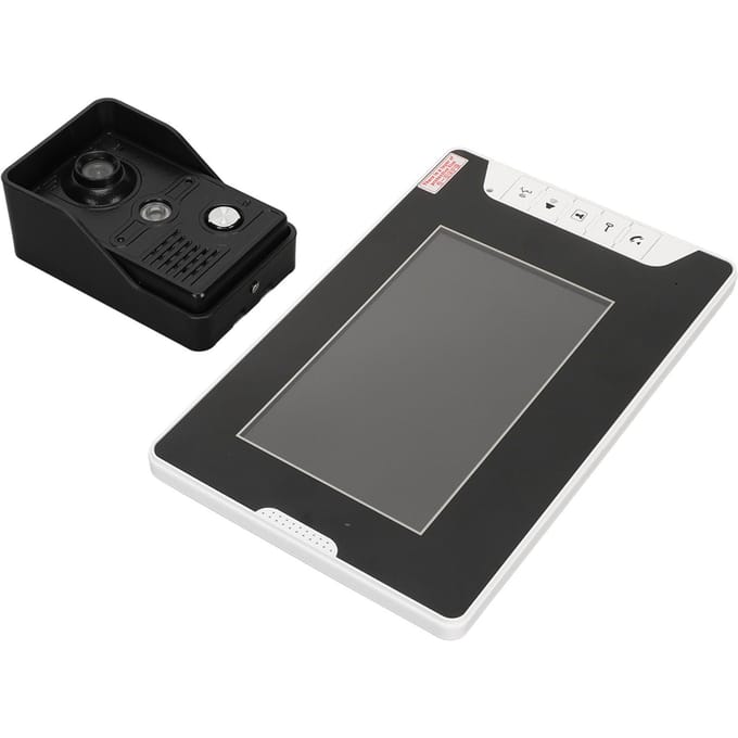 Système d'Interphone Vidéo 7 pouces Vision Nocturne LCD Mains Libres Téléphone de Porte Vidéo Sonnette avec Caméra US Plug