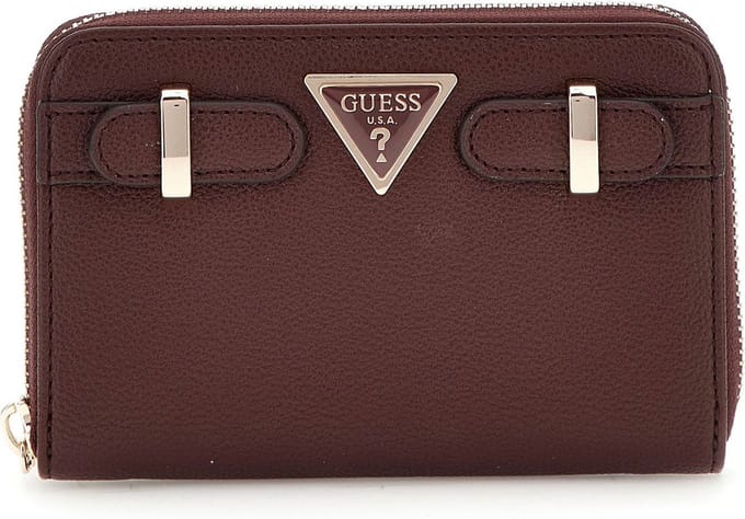 GUESS portemonnee Eco Ali Zip Around Wallet Burgundy wijnrood