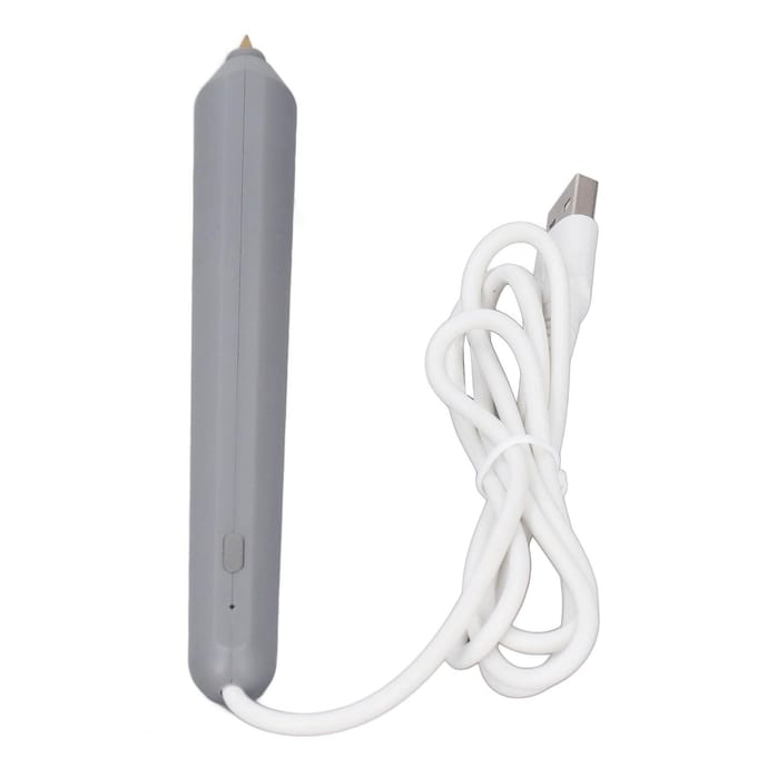 Hot Stamping Pen USB Handheld Lichtgewicht Hot Foil Embossing Stamping Pen voor Foto white