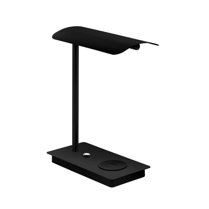 EGLO LED tafellamp Arenaza, dimbaar, QI, zwart