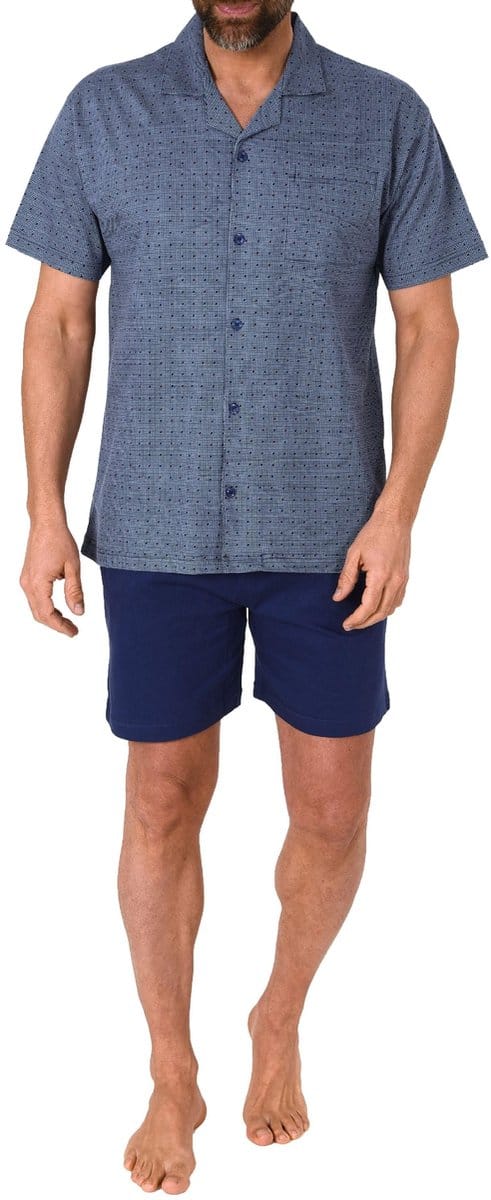 Normann herenpyjama met korte mouwen en knoopsluiting, ook in oversizes