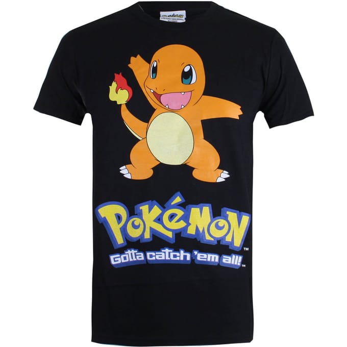 Pokemon Charmander Heren T-Shirt - Zwart - M