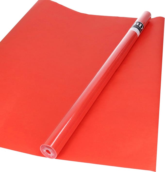 Bellatio decorations Kaftpapier - 5x - rood - unikleur - 200x70 cm - boeken kaften