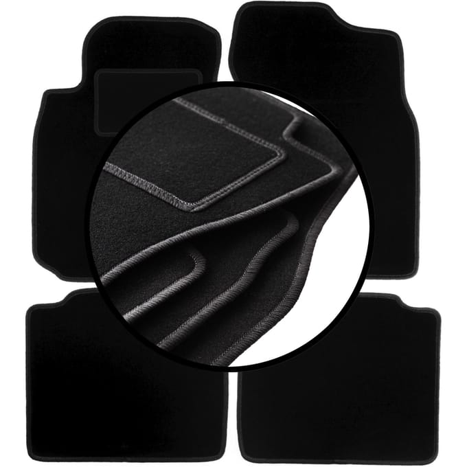 Complete set veloursmatten voor: Mitsubishi Lancer VII stationwagen, sedan (2003-2008)