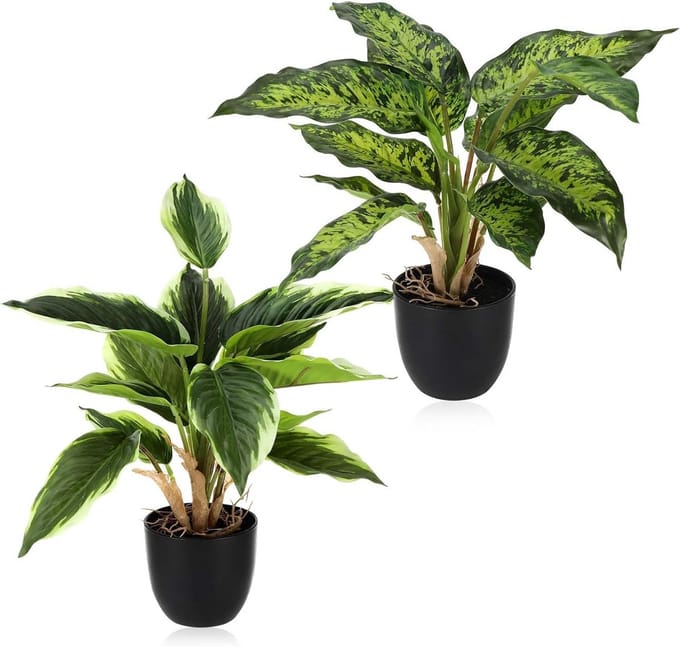 2 Decoratieve Kunstplanten in Potten voor Binnen