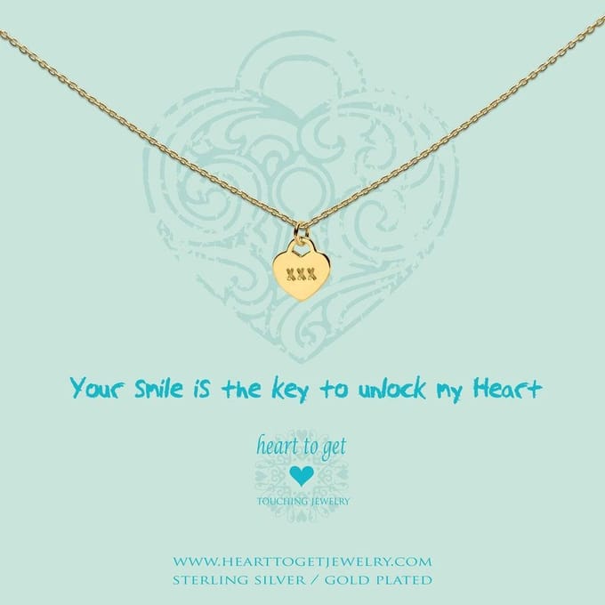 Heart to get - Hartjes Slot - Ketting - Goudkleurig
