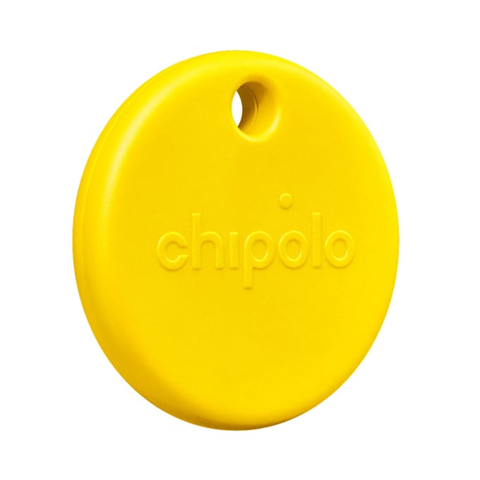 Chipolo POP - Bluetooth Tracker & KeyFinder - Werkt met Apple Find My & Android Find My Device - Tracker Apple iPhone & Android - 120 dB - Geel - 1 Pack