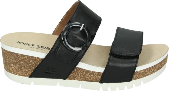 Josef Seibel - QUINN 14 - Dames slippers - Kleur: Zwart - Maat: 39
