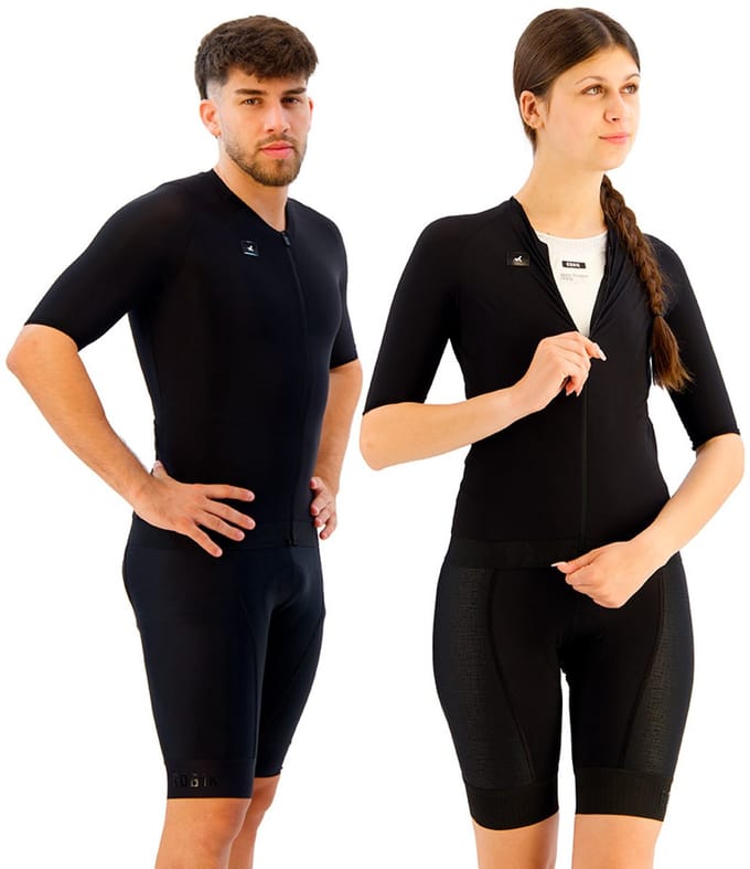 Gobik Cx Solid Korte Mouw Wielertrui Zwart XS