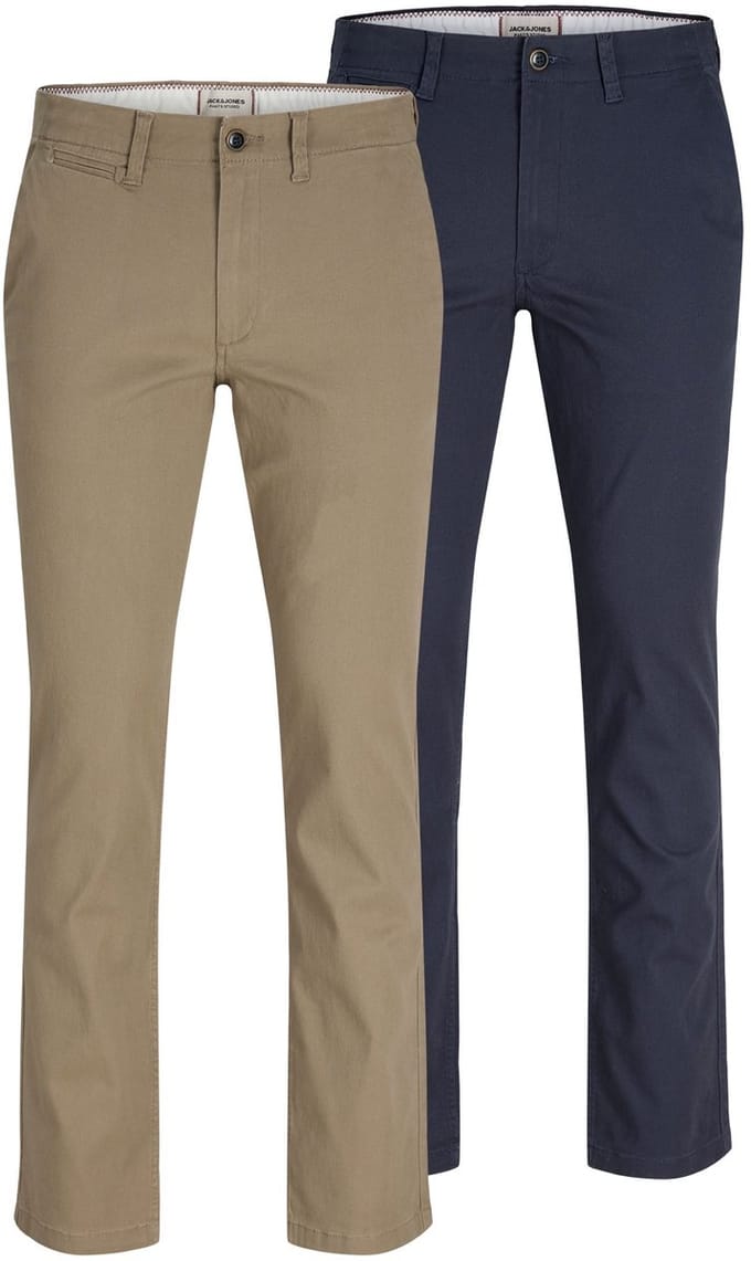 Jack & Jones Chinobroek 2-pack Slim Fit Chinobroek
