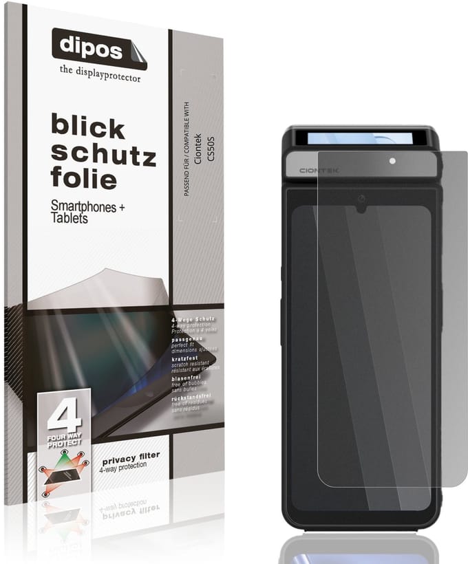 dipos – Matte Privacy Screenprotector geschikt voor Ciontek CS50S | Anti-Spy Beschermfolie