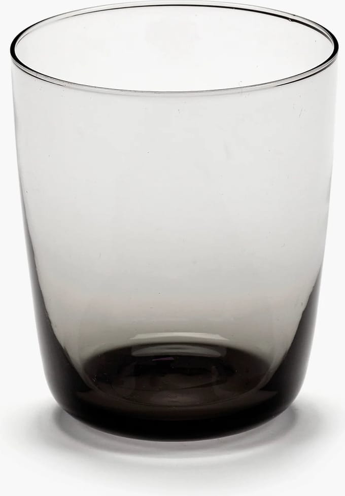 Serax Vincent Van Duysen Cena waterg glas hoog D8.5cm H10cm smokey grey (set van 4)