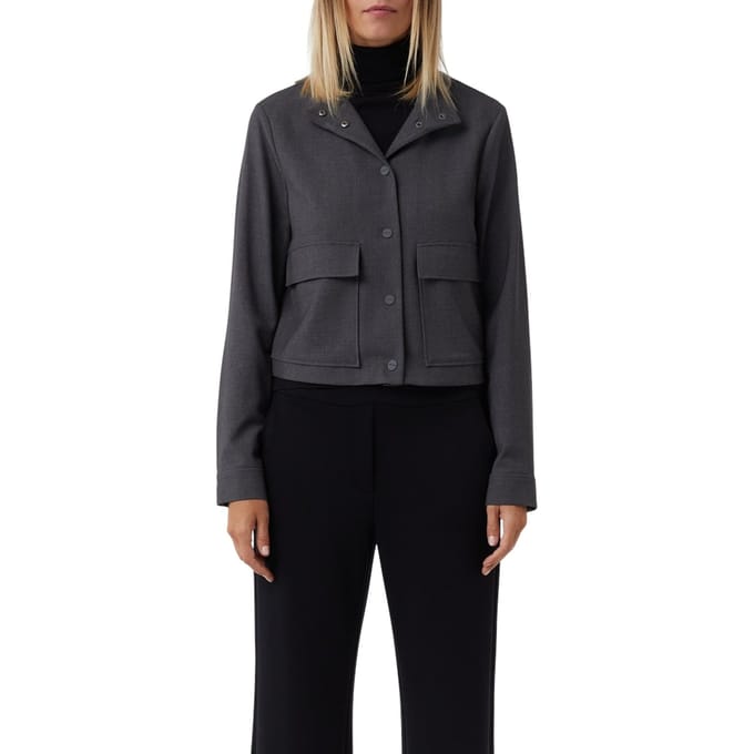 Comma  Jackets Indoor Grey/black Maat: 46 | Korte Jassen Outlet | Dames | Grijs