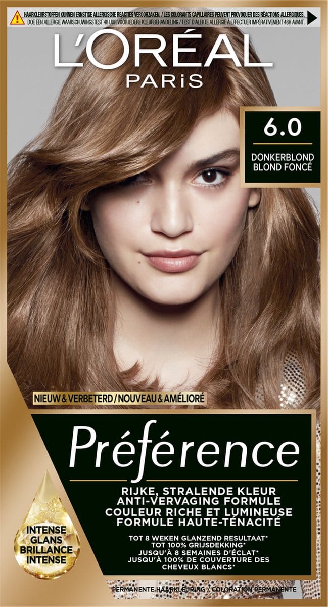 L'Oréal Paris Préférence Donkerblond 6 - Permanente Haarkleuring