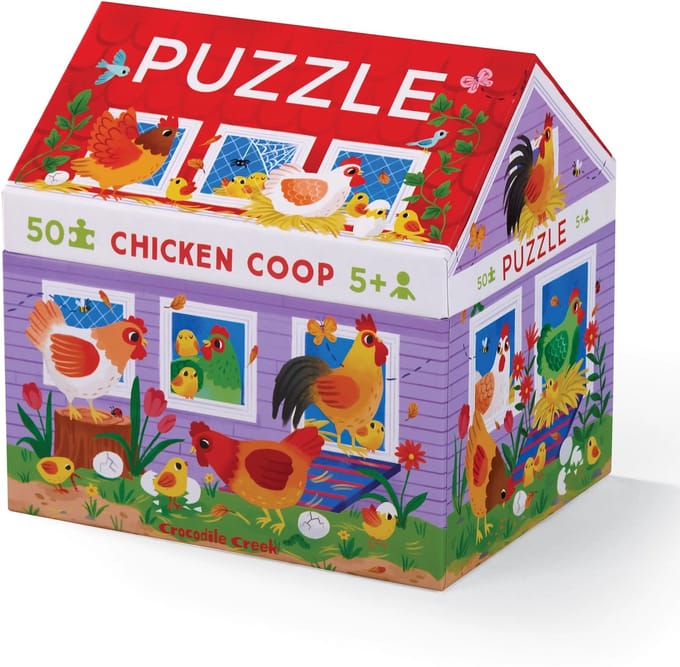 Crocodile Creek | House Puzzles, 50 Stuks - De Kippenhok