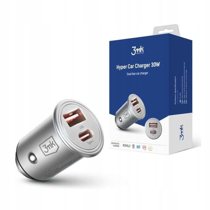 3mk Hyper Car Charger 30W