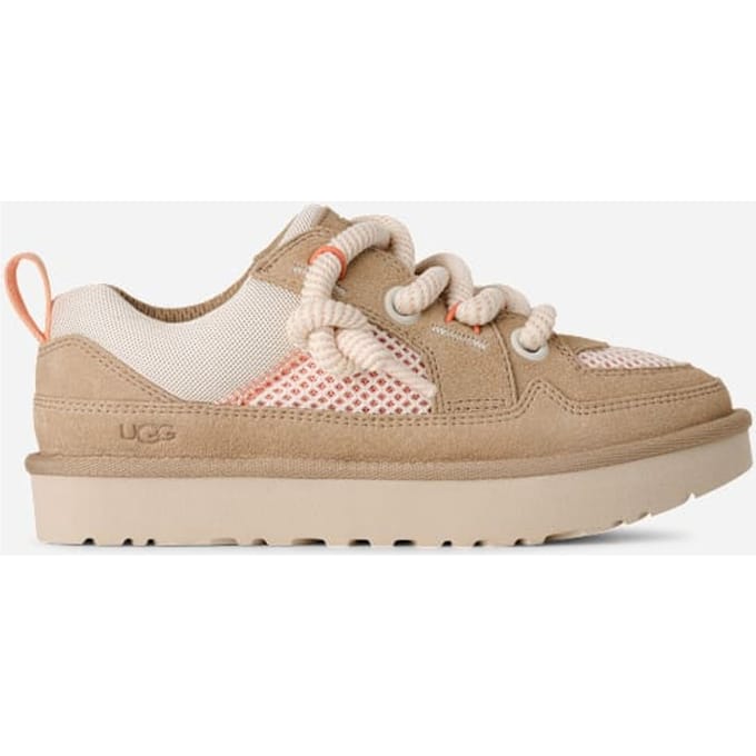 UGG® Lo Lowmel Mesh Trainer in Sand Castle Multi, Suede/Polyester