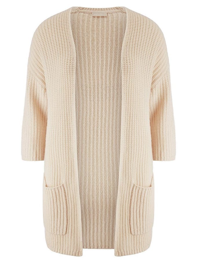 Vest aangeknipte 3/4-mouwen Van Peter Hahn beige