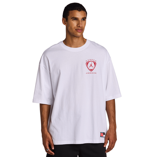 Jordan Brooklyn Gfx T-shirts Heren - Wit - Maat M - Katoen Jersey