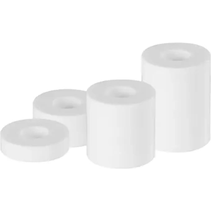 Alberts Afstandshulzenset Voor Schroeven 5/10/20/30mm Wit 5st.