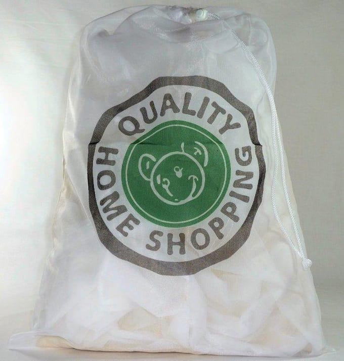 Groene Beer - Waszak - wasnetje - 60 x 40 cm - met trekkoord