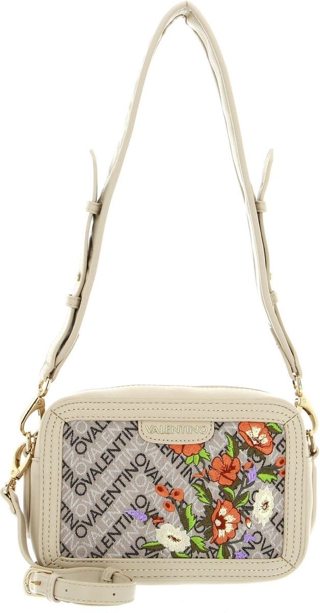 VALENTINO Schoudertas Blizzard Camera Bag Ecru / Multi Beige