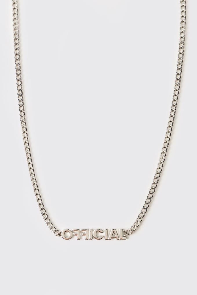 Official Pendant Chain Necklace | Silver