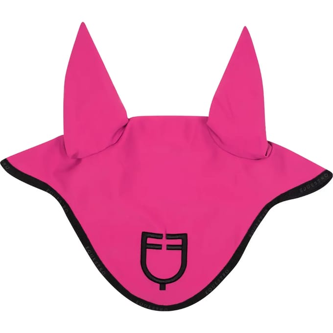 Korte muts van technische stof met logo Equestro