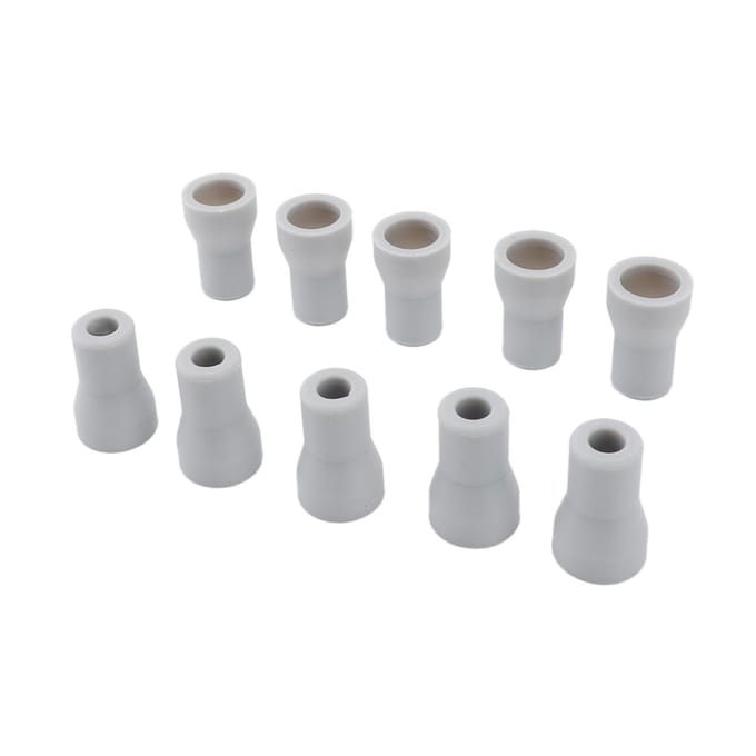 10 stuks HYG TM46 S Speekselafzuiger Zuigadapter Tips Silicone Sterke Zuigtips Vervanging white