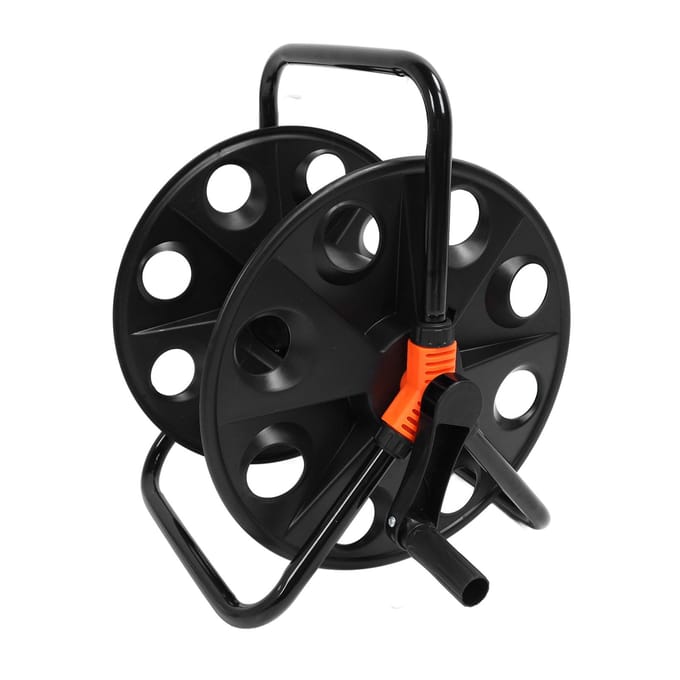Tuinslanghaspel Professioneel Versterkt 164,0ft Waterslanghaspel Waterslanghouder voor Buiten black