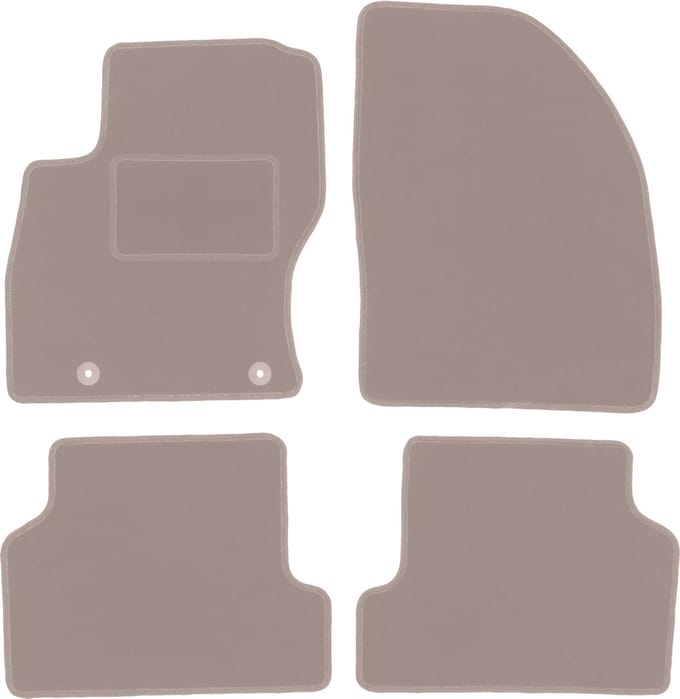 Beige veloursmatten voor: Ford Focus MK2 stationwagen, sedan, hatchback (2004-2011)