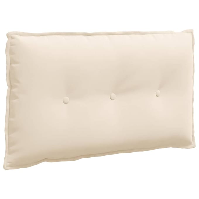 vidaXL - Rugkussen - Beige - 80 - x - 50 - cm - Microvezel - Stof