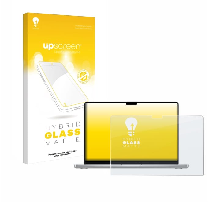 upscreen - Screenprotector voor Apple MacBook Pro 14" 2024 / 2025 / 2026 - Folie Beschermfolie Beschermglas matte