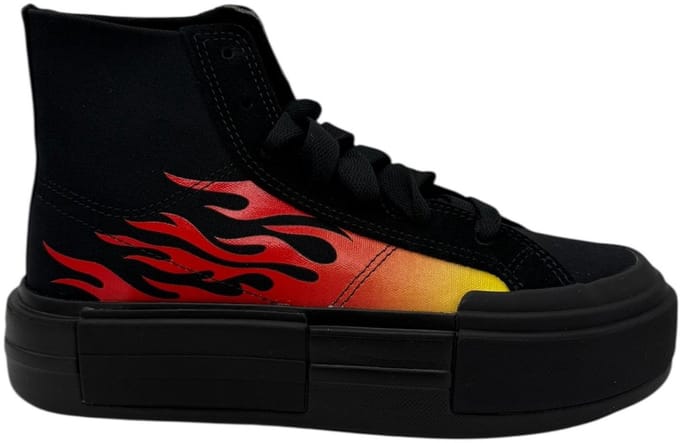 Converse - Ctas Cruise HI - Sneakers - Dames - Zwart/Rood/Geel