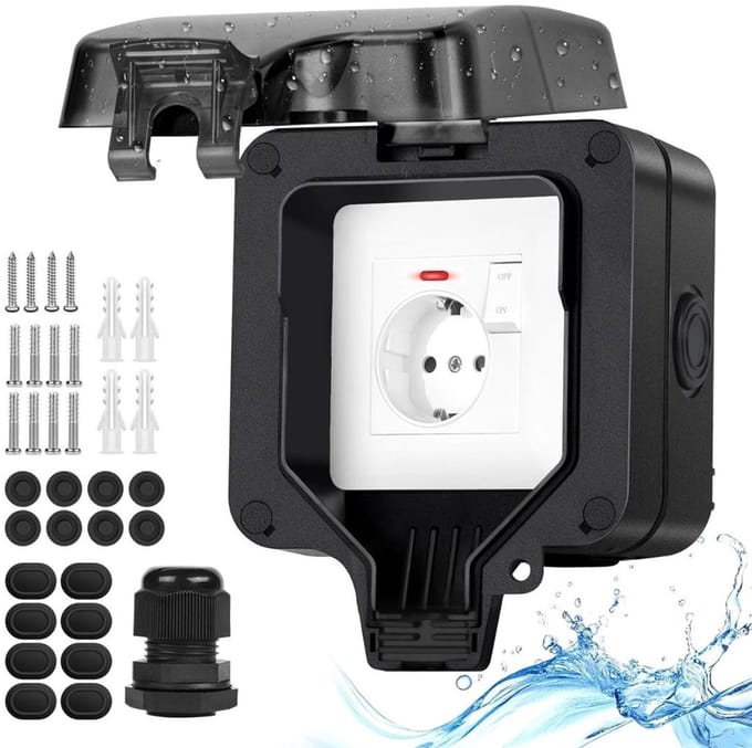 CLGP® Buitenstopcontact - Buitenstopcontacten Waterdicht - Tuincontactdoos