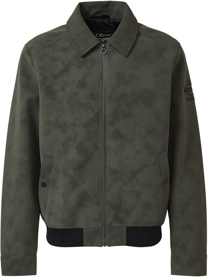 s.Oliver - male - Outdoorjack met coating en metalen ritssluiting